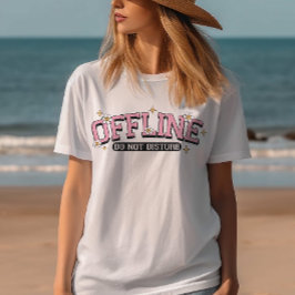 Sommerlicher T - Shirt, Niedliches Shirt, Offline  T-Shirt
