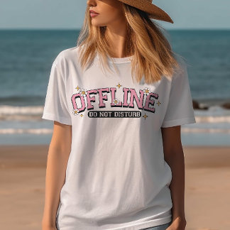 Sommerlicher T - Shirt, Niedliches Shirt, Offline T-Shirt