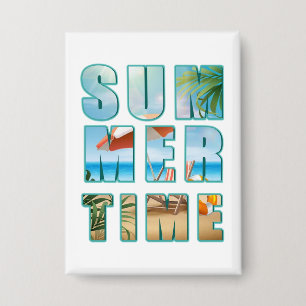 Sommerlicher Text mit Big Letters Beach-23430 Button
