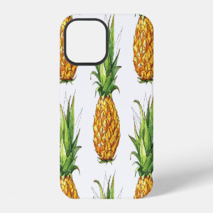Sommerliches Ananas-Muster, nahtloses Design. iPhone 12 Hülle