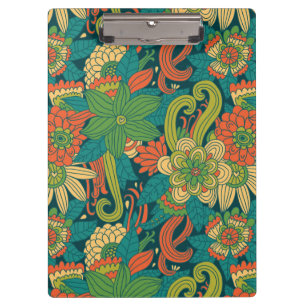 Sommerliches Blumenmuster Klemmbrett