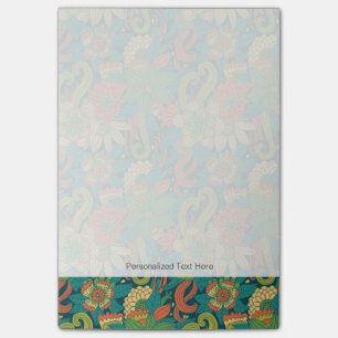 Sommerliches Blumenmuster Post-it Klebezettel