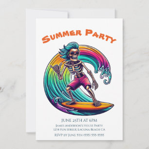 Sommerliches Party- Skeletterwandern auf dem Skele Einladung