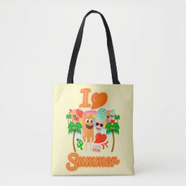 Sommerliebe Slogan Tasche