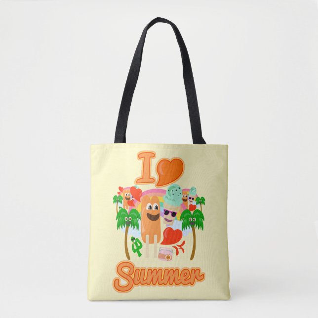 Sommerliebe Slogan Tasche (Vorderseite)