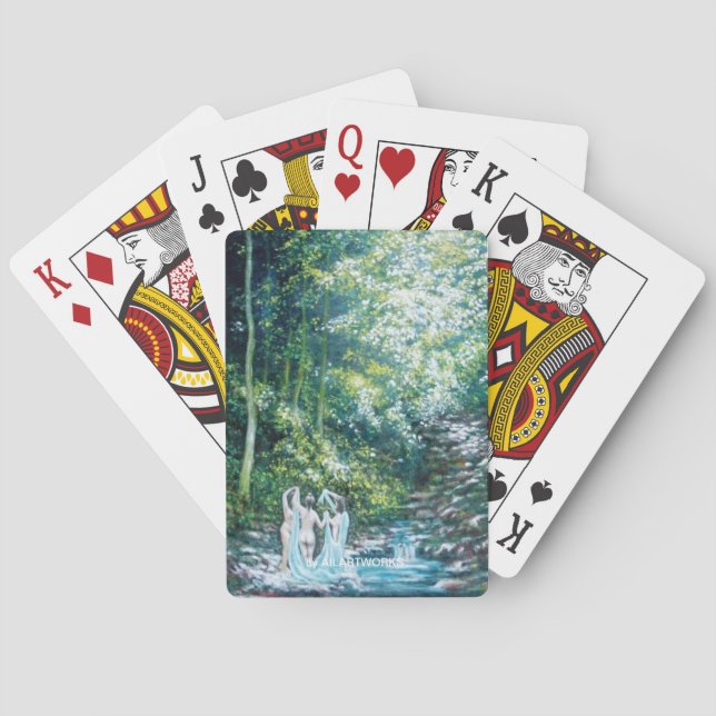SOMMERLIEGEN IM WALD VON VALLOMBROSA SPIELKARTEN (Rückseite)