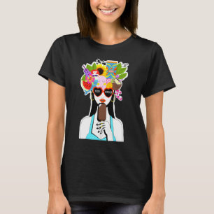 Sommermädchen mit Popsität T-Shirt