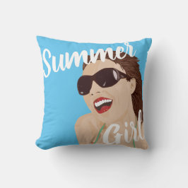 Sommermädchenpolster Kissen