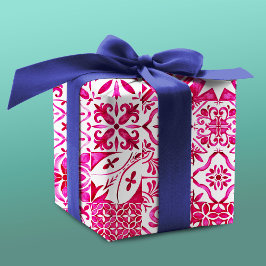 Sommermajolika rot sizilianische Mittelmeer Geschenkpapier