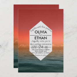 Sommermarinade hawaii Hochzeit Einladung