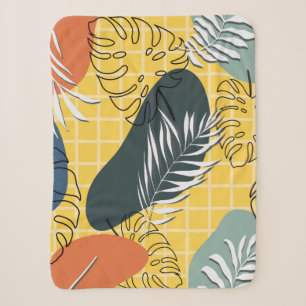 Sommermemphi nahtlos, abstrakte Formen und Sherpadecke