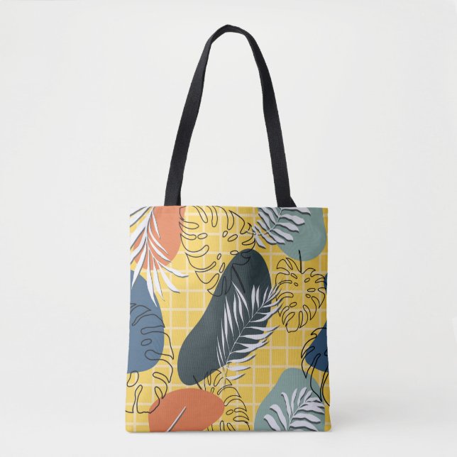 Sommermemphi nahtlos, abstrakte Formen und Tasche (Vorderseite)
