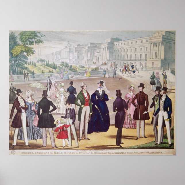Sommermode für 1840 poster (Vorne)
