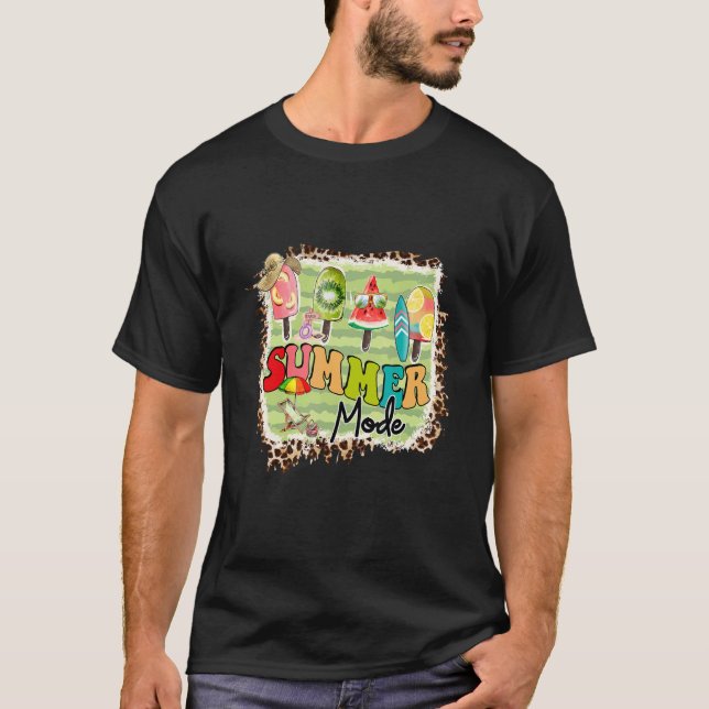 Sommermodus Eiscreme Popsikel T-Shirt (Vorderseite)