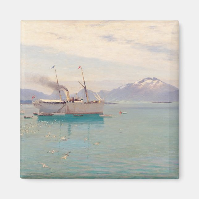 Sommermorgens bei Molde, 1892 Magnet (Vorne)