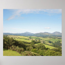Sommermorgens im Conwy Valley Postcard Poster
