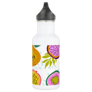 Sommermuster Aquarell niedliche frische Früchte tr Edelstahlflasche
