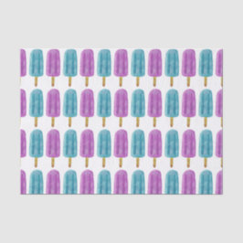 Sommermuster aus blauem und Lila Frozen Pop Seidenpapier