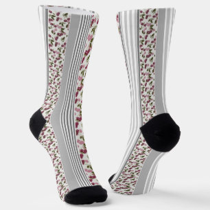 Sommermuster aus mehrfarbigen Streifen Socken