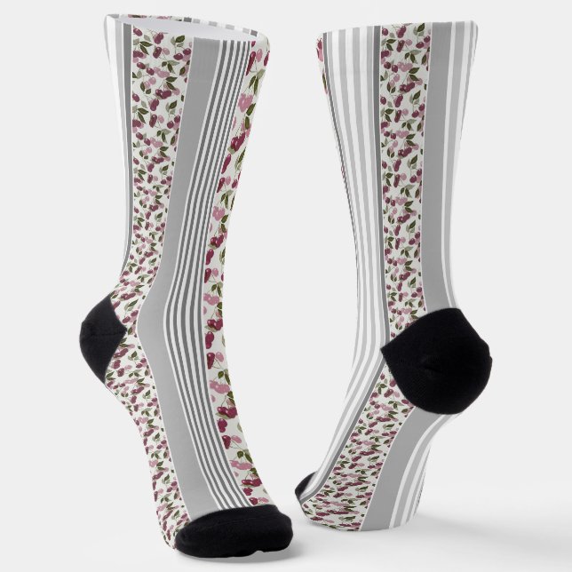 Sommermuster aus mehrfarbigen Streifen Socken (Gewinkelt)