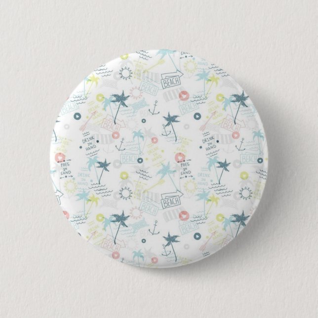 Sommermuster Button (Vorderseite)