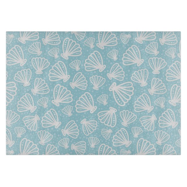 Sommermuster der Muschel Schneidebrett (Vorderseite)