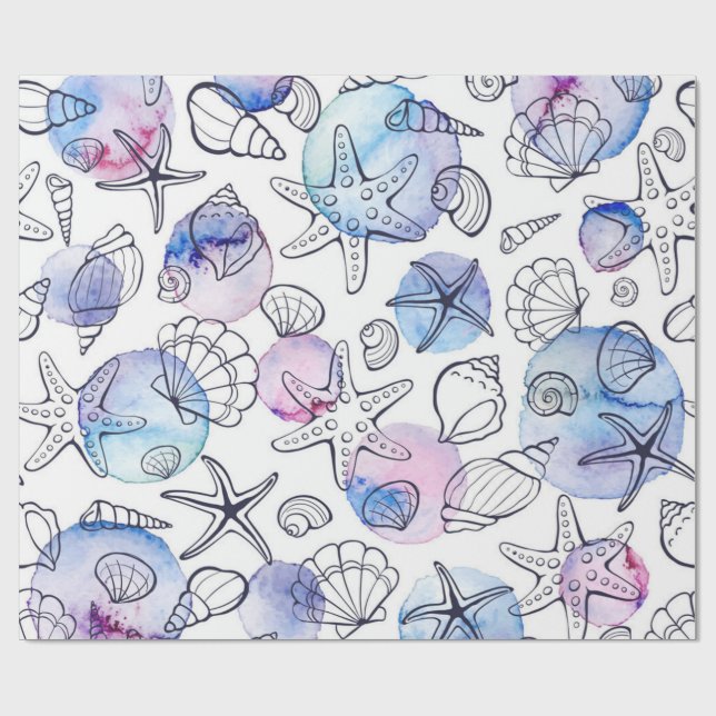 Sommermuster Geschenkpapier (Flach)