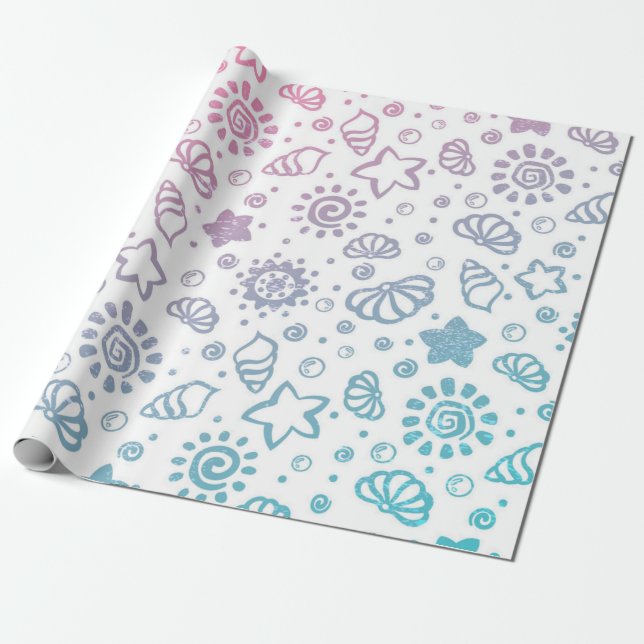 Sommermuster Geschenkpapier (Ungerollt)