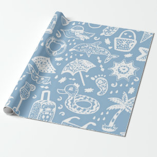 Sommermuster Geschenkpapier