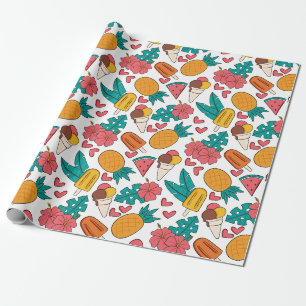Sommermuster Geschenkpapier