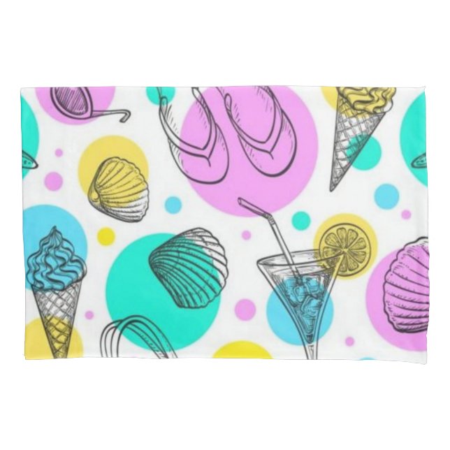 Sommermuster Kissenbezug (Vorderseite)