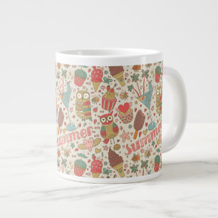 Sommermuster mit Eis Jumbo-Tasse