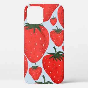 Sommermuster mit leicht abgeschiedenen Erdbeeren Case-Mate iPhone Hülle