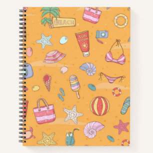 Sommermuster Notizbuch
