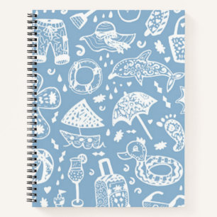 Sommermuster Notizbuch