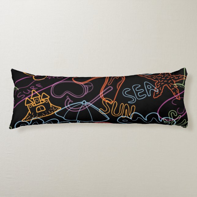 Sommermuster Seitenschläferkissen (Vorderseite)