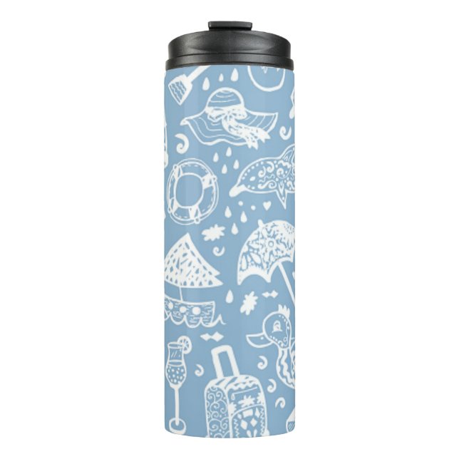 Sommermuster Thermosbecher (Vorderseite)