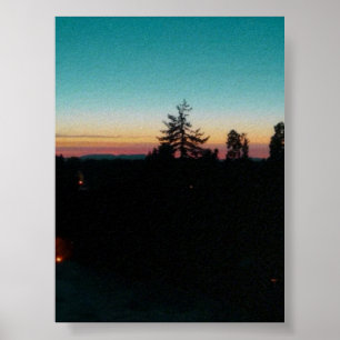 Sommernacht im Pazifischen Nordwesten Poster