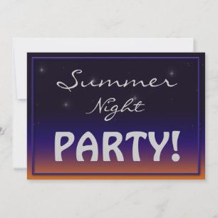 Sommernacht-Party Einladungen