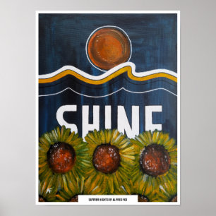 Sommernächte Gemälde von Alfred Fox Poster