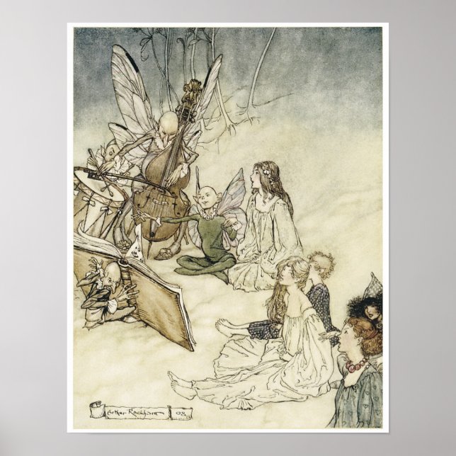Sommernachtstraum "And a Fery Song", 1908 Poster (Vorne)