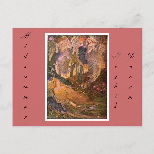 Sommernachtstraum Postkarte (Vorderseite)