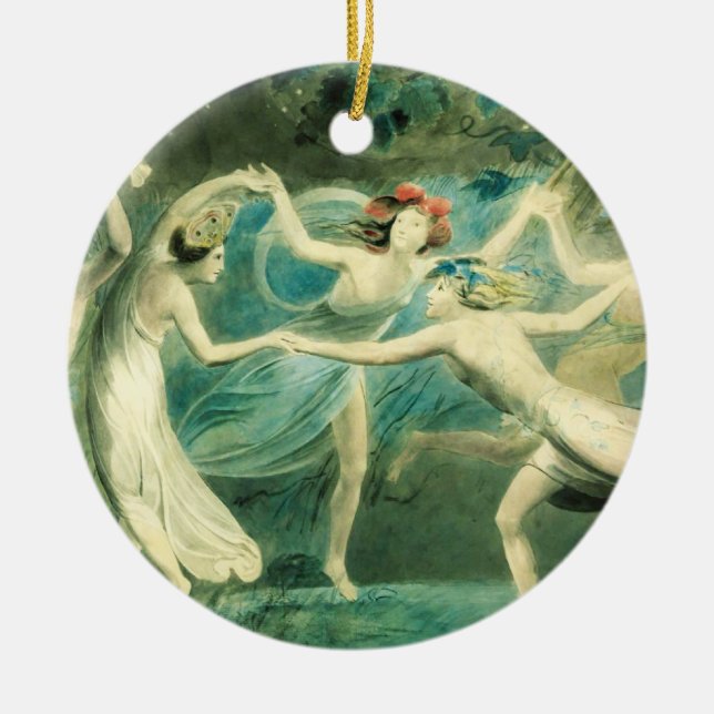 Sommernachtstraum-Verzierung Williams Blake Keramikornament (Vorne)