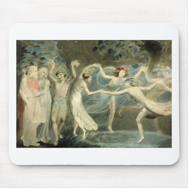 Sommernachtstraum von William Blake Mousepad (Vorne)