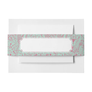 Sommerniedliches Blumenmuster Einladungsbanderole