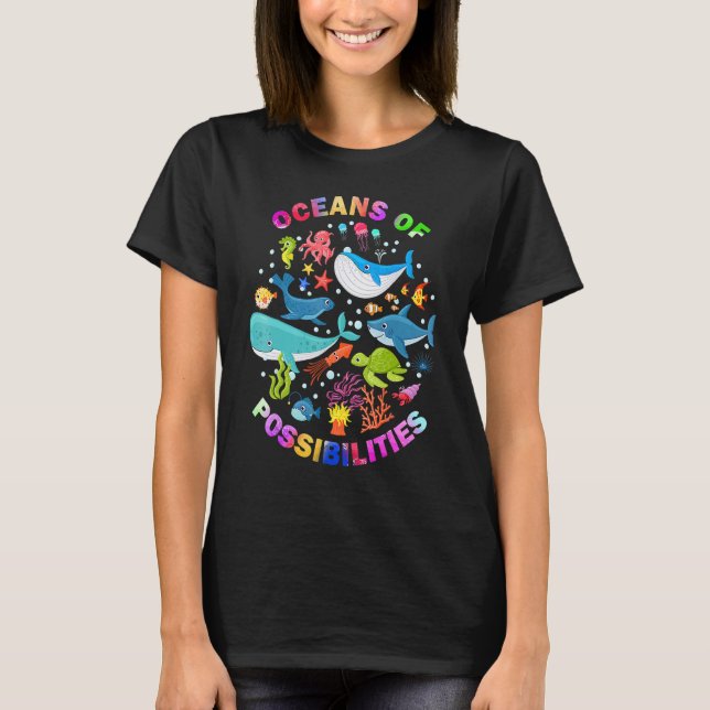 Sommerozeane mit Möglichkeiten Seeteufel T-Shirt (Vorderseite)