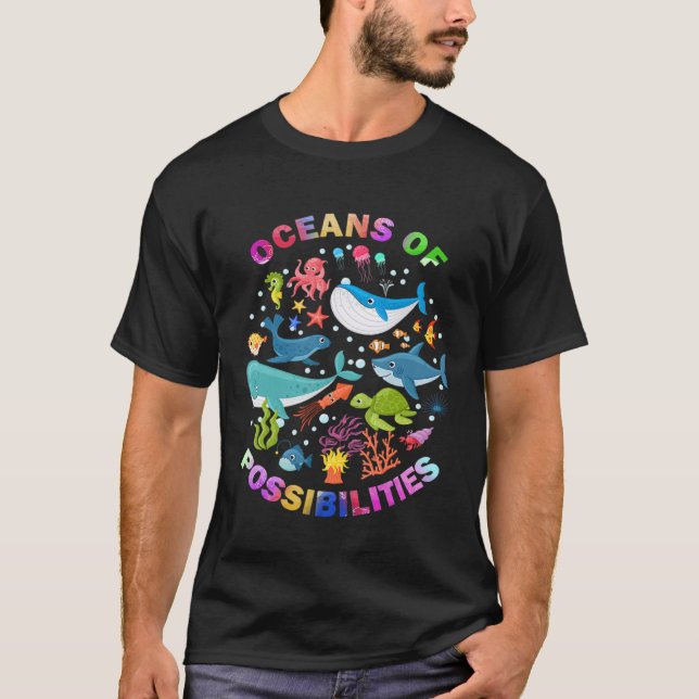 Sommerozeane mit Möglichkeiten Seeteufel T-Shirt (Vorderseite)