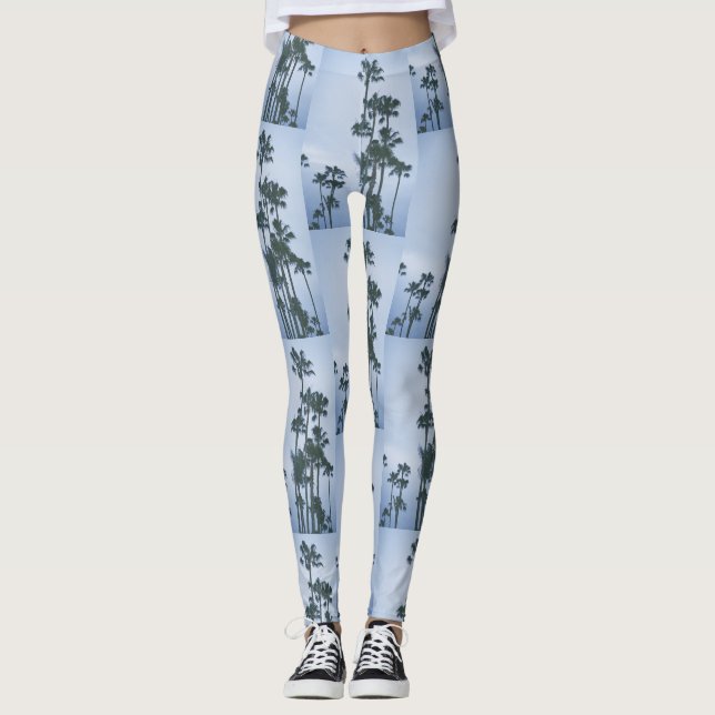 Sommerpalmen Leggings (Vorderseite)