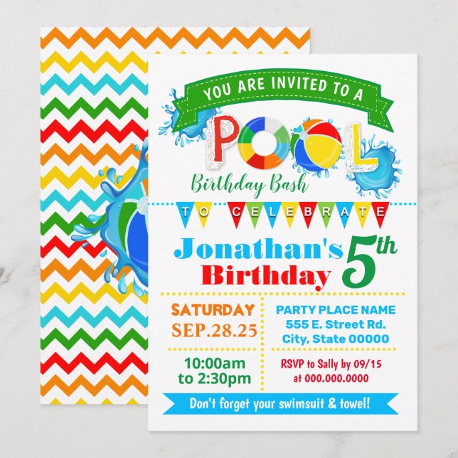 Sommerpause Einladung (Vorne/Hinten)