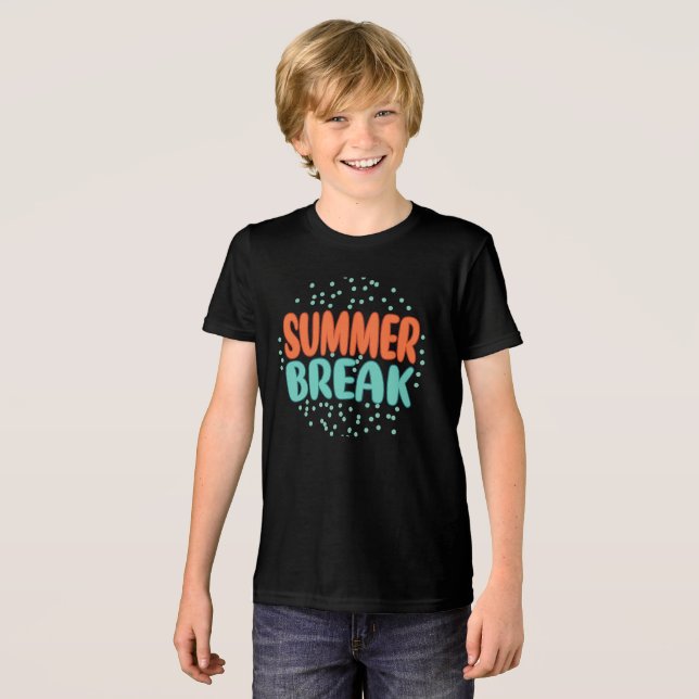 Sommerpause Tri-Blend Shirt (Vorderseite voll)